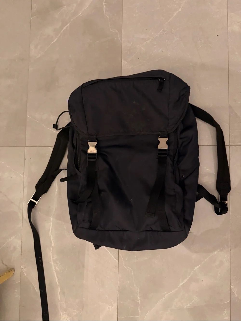 Prada Men's Blue Nylon Backpack - Sleek Everyday Carry